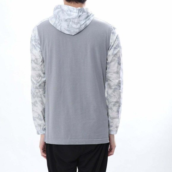 Under Armour Sportstyle Wind Anorak White Gray Hooded Pullover Large H11990 - Picture 6 of 11